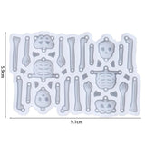 Halloween Skeleton Silicone Mold for DIY Resin Crafts