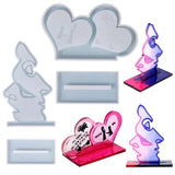 Vertical Tabletop Epoxy Decoration Love Photo Frame Resin Mold