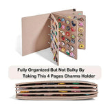 Felt Shoe Flower Storage Booklet Shoe Charm Organizer