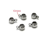 20PCS Stainless Steel Spacer Beads Pendant Charms for DIY Jewelry Mak