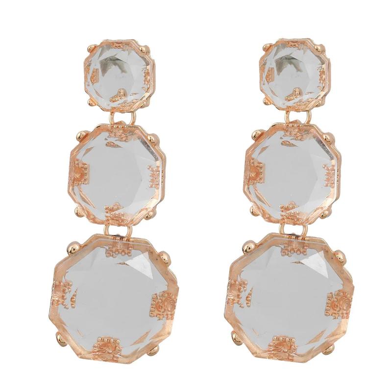Resin Geometric Dangle Earrings for Women