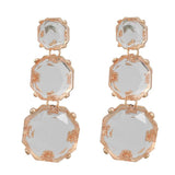Resin Geometric Dangle Earrings for Women