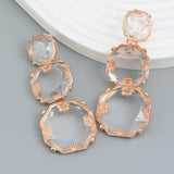 Resin Geometric Dangle Earrings for Women
