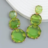 Resin Geometric Dangle Earrings for Women