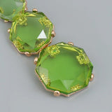 Resin Geometric Dangle Earrings for Women