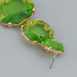 Resin Geometric Dangle Earrings for Women