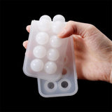 Ball Silicone Molds Epoxy Resin 3D Beads Sphere Resin Necklace Pendant Mold