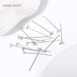 18K Gold Butterfly Flat Pins for DIY Jewelry Making