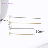18K Gold Butterfly Flat Pins for DIY Jewelry Making