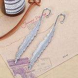 10pcs Feather Bookmark Pendant Charms DIY Accessories