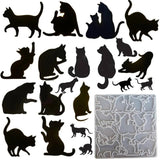 Cat Shape Keychain Silicone Mold for Epoxy Resin Casting