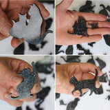 Cat Shape Keychain Silicone Mold for Epoxy Resin Casting