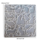 Cat Shape Keychain Silicone Mold for Epoxy Resin Casting