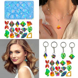 Irregular Silicone Mold Holographic Epoxy Resin Keychain DIY Jewelry Tool