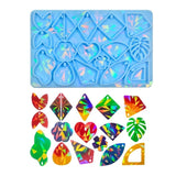 Irregular Silicone Mold Holographic Epoxy Resin Keychain DIY Jewelry Tool