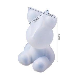 3D Stereo Bear Silicone Mold for Jewelry Making
