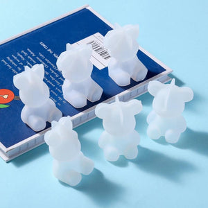 3D Stereo Bear Silicone Mold for Jewelry Making