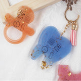 Foot Bear Heart Shape Necklace Jewelry Epoxy Silicone Mould