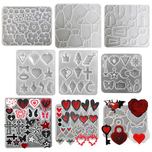 Flower Epoxy Casting Mold for DIY Jewelry Pendant