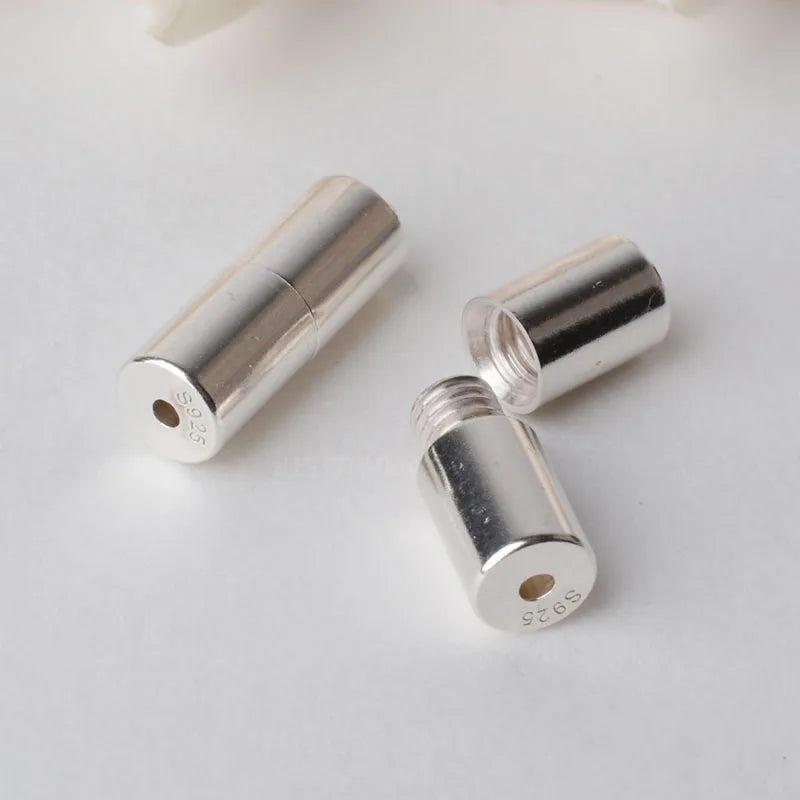 925 Sterling Silver Thread Clasp for Necklace/Bracelet DIY Jewelry Components