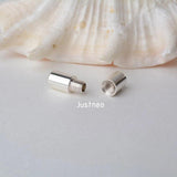 925 Sterling Silver Thread Clasp for Necklace/Bracelet DIY Jewelry Components