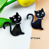 10pcs Cat Acrylic Charms Jewelry Making DIY Animals