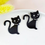 10pcs Cat Acrylic Charms Jewelry Making DIY Animals