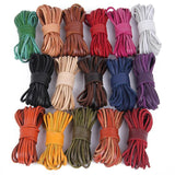 5m Flat Leather Cord Strip Ribbon for Bracelets