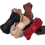 5m Flat Leather Cord Strip Ribbon for Bracelets