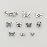 Vintage Butterfly Metal Beads Charms for DIY Jewelry Making