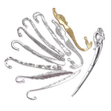 5pcs Tibetan Silver Curved Bookmarks Charms DIY Jewelry Making