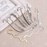 5pcs Tibetan Silver Curved Bookmarks Charms DIY Jewelry Making
