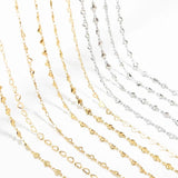 1 Meter Heart Link Chain DIY Love Necklace Bracelet Anklets