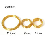 100 Loops Wire Memory Beading Steel Wire Loop Circle 55/60/115mm