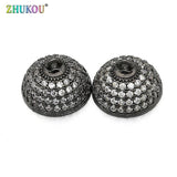 12mm Brass CZ Round Magnetic Clasps Hooks DIY Jewelry Findings Accessories