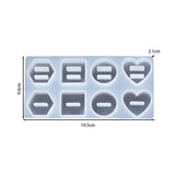 Crystal Epoxy Resin Mold for 8 Holes Ring Holder