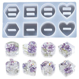 Crystal Epoxy Resin Mold for 8 Holes Ring Holder