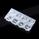 Crystal Epoxy Resin Mold for 8 Holes Ring Holder