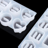 Crystal Epoxy Resin Mold for 8 Holes Ring Holder