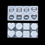 Crystal Epoxy Resin Mold for 8 Holes Ring Holder