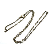 10pcs Antique Bronze Oval Chain Necklace 2x3mm