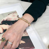 Bamboo Joint Bracelet Bangle for Women Girl Gift