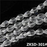 Crystal Drop Pendant Earing Glass Beads Jewelry Supplies