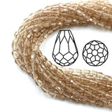 Crystal Drop Pendant Earing Glass Beads Jewelry Supplies