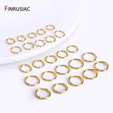 18k Plated Jump Rings for DIY Jewelry, Brass Open Split Rings