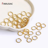 18k Plated Jump Rings for DIY Jewelry, Brass Open Split Rings