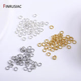 18k Plated Jump Rings for DIY Jewelry, Brass Open Split Rings