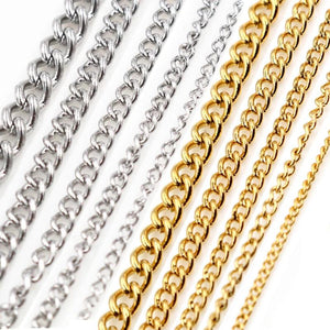 5 Meters/Lot Stainless Steel Necklace Chains for DIY Jewelry Making
