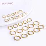 18K Plated Split Rings Brass Open Jump Rings For DIY Jewelry