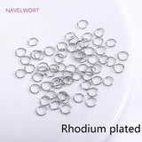 18K Plated Split Rings Brass Open Jump Rings For DIY Jewelry